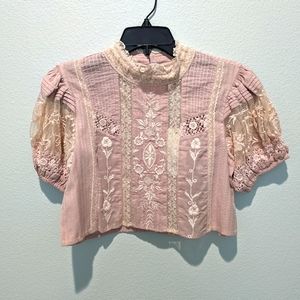 LoveShackFancy Indira Crop Top